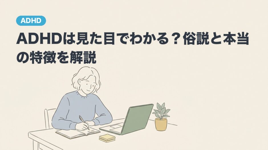 ADHDは見た目でわかる？俗説と本当の特徴を解説のアイキャッチ画像