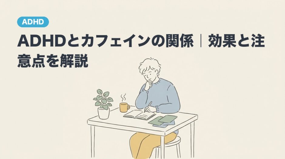 ADHDとカフェインの関係｜効果と注意点を解説のアイキャッチ画像