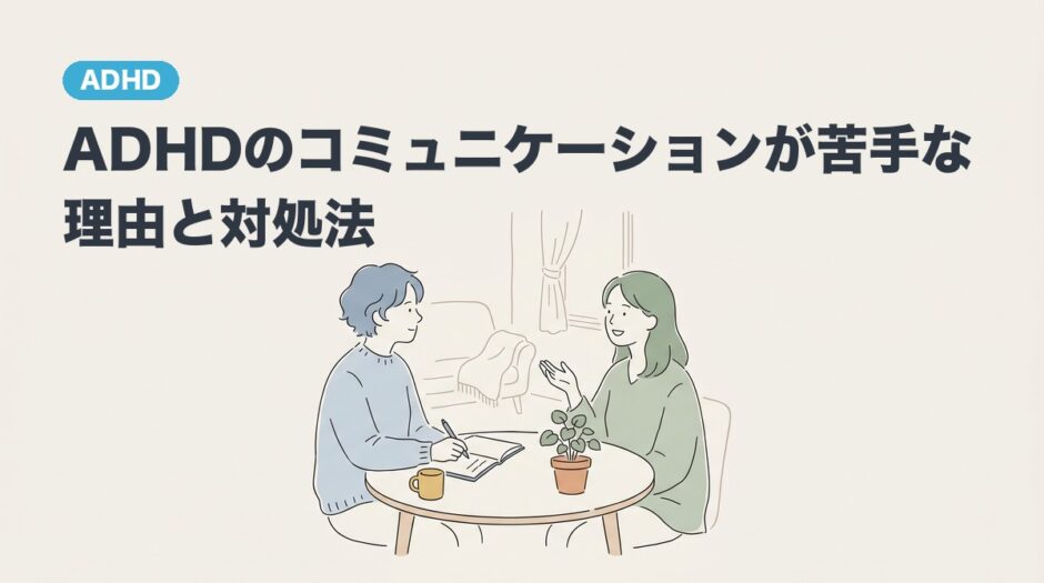 ADHDのコミュニケーションが苦手な理由と対処法のアイキャッチ画像