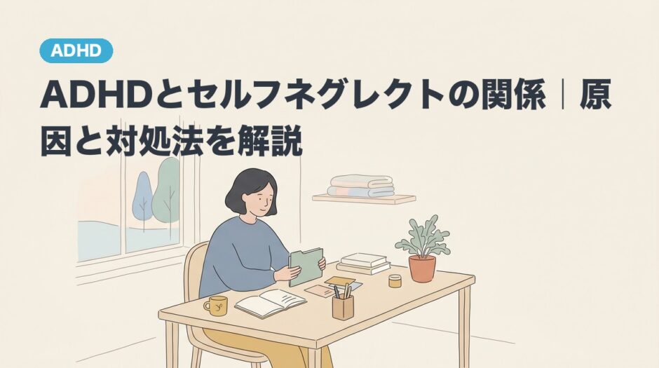 ADHDとセルフネグレクトの関係｜原因と対処法を解説のアイキャッチ画像