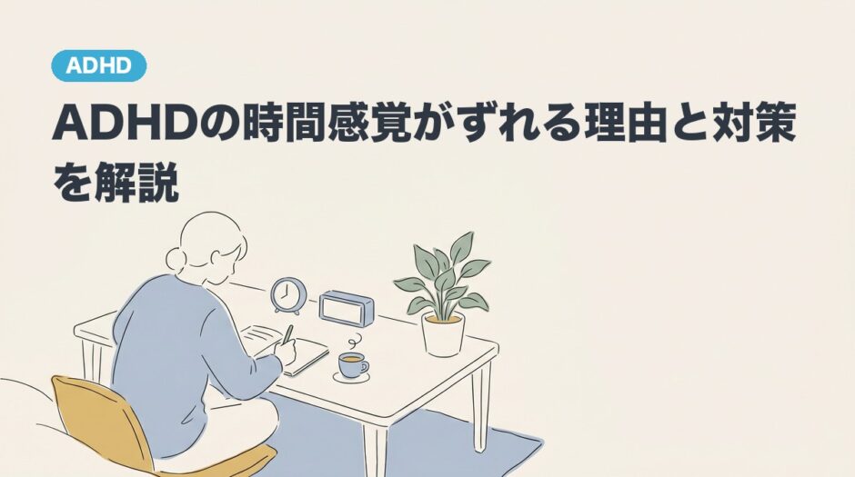 ADHDの時間感覚がずれる理由と対策を解説のアイキャッチ画像