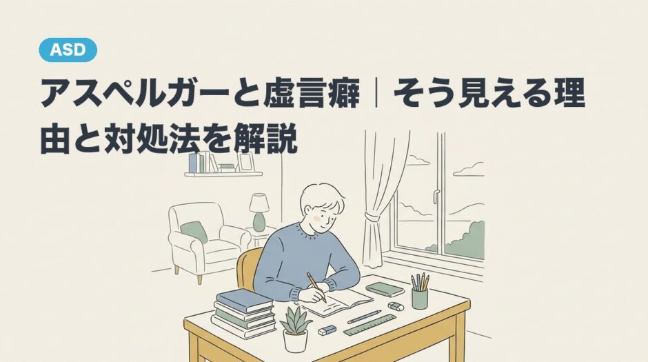 アスペルガーと虚言癖｜そう見える理由と対処法を解説のアイキャッチ画像