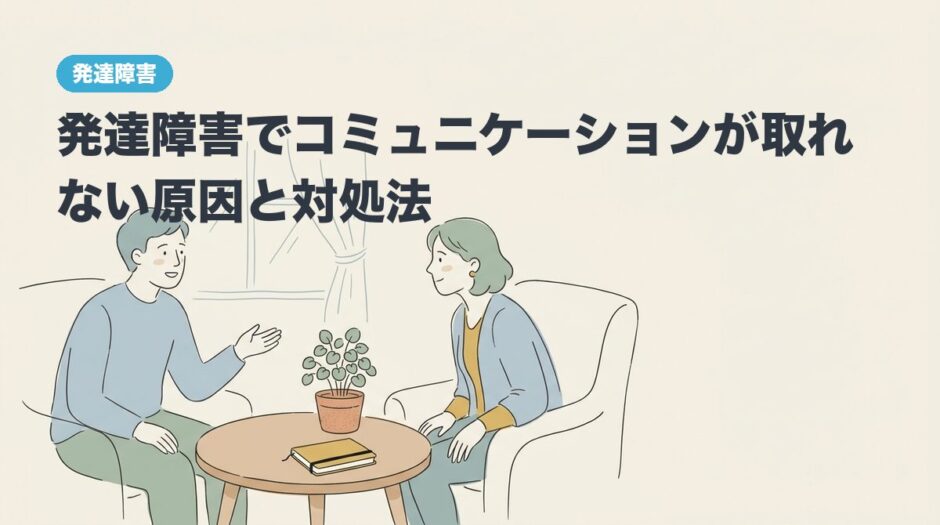 発達障害でコミュニケーションが取れない原因と対処法のアイキャッチ画像
