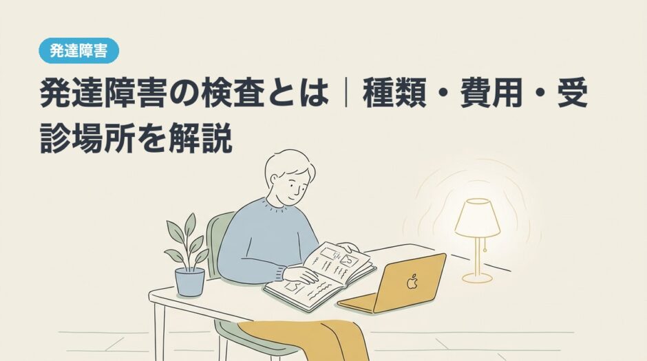 発達障害の検査とは｜種類・費用・受診場所を解説のアイキャッチ画像